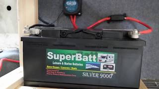 How to Install Camper Van Conversion Leisure Battery and Split Charge Relay [upl. by Ailema]