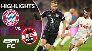 Bayern Munich vs FC Cologne  Bundesliga Highlights  ESPN FC [upl. by Anirrak]