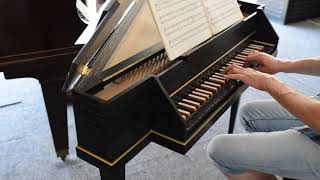 La Sarabande de Haendel sur clavecin épinette JC Neupert par JYPB [upl. by Balling825]