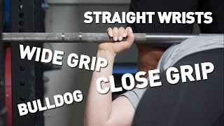 Bench Press GRIP TIPS Bulldog vs Compression  Grip Width [upl. by Dedric387]