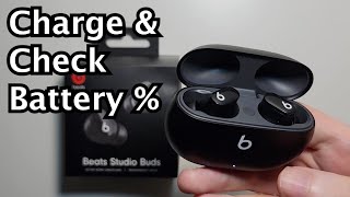 How to Charge Beats Studio Buds amp Check Battery [upl. by Chally]