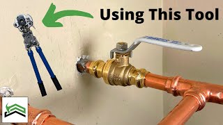 How To Install a Main Water Shutoff  NIBCO Press Fittings [upl. by Nora]