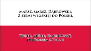 Polská hymna  Anthem of Poland PLCZ text [upl. by Zima905]