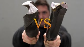 Huge 3 inch Twist Drill VS Carbide Tip [upl. by Rialb480]