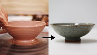 How to Make a Stoneware Pottery Bowl from Beginning to End — Narrated Version [upl. by Euqinue]