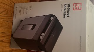 TRU RED 10 Sheet MicroCut Shredder [upl. by Iramohs95]