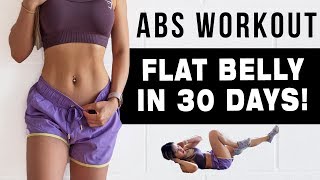 10 Mins ABS Workout To Get FLAT BELLY IN 30 DAYS  FREE WORKOUT PROGRAM [upl. by Adla]