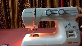 Usha janome wonder stitch machine demo in easy way [upl. by Galen143]