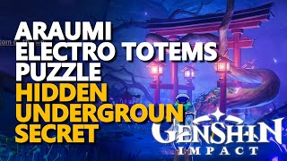 Araumi Electro Totems Puzzle Genshin Impact Secret [upl. by Blancha630]