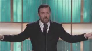 Ricky Gervais at the Golden Globes 201012 [upl. by Rome100]