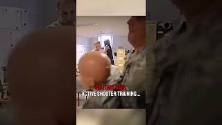 Military base active shooter scenario training‼️🤯 military army combat war [upl. by Ahsikit]