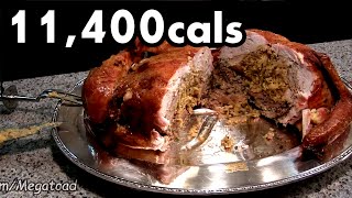 Matt Stonie vs 15lb quotTurduckenquot 11400cals [upl. by Eatnad]