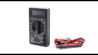 Digital Multimeter DT830B REVIEW TESTING [upl. by Nomled718]