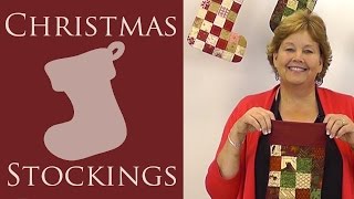 Make a Quilted Christmas Stocking with Jenny of Missouri Star Video Tutorial [upl. by Appel]