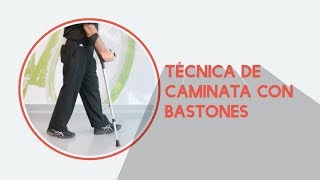 Correcto uso de bastones  ¿Cómo caminar [upl. by Amie]