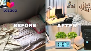 SMALL ROOM MAKEOVER PH with shopee and lazada links [upl. by Eiten]