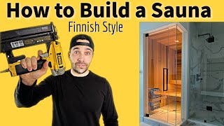 How to build a Sauna Finnish Style  Cost to Build [upl. by Berkley906]