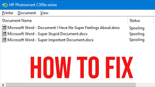 How To Fix Printer Stuck in Queue Problem in Windows 10 Simple and Easy [upl. by Audrie]