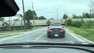 Train crossing Ashburnham Road [upl. by Cheung]