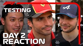 Drivers Day 2 Reaction  F1 PreSeason Testing 2023 [upl. by Nhabois]