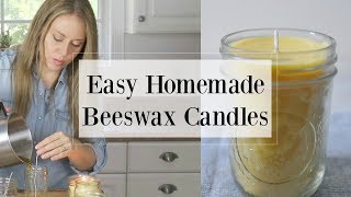 How to Make Beeswax Candles  Easy DIY Tutorial [upl. by Auehsoj712]