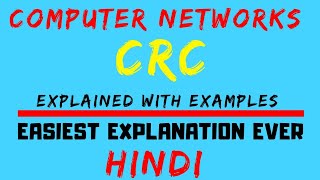 CRC ll Cyclic Redundancy Check Explained with Examples in Hindi [upl. by Oker400]