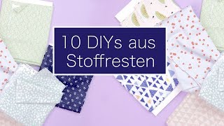 10 Last Minute Geschenke aus Stoffresten  Nastjas Nähtipps WirMachenWeihnachten [upl. by Bloch386]