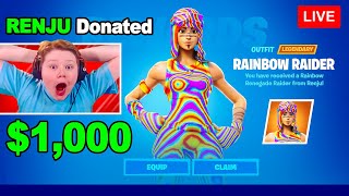 I Donated To Random Fortnite Streamers [upl. by Novaat]