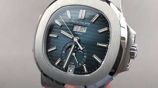 Patek Philippe Nautilus Annual Calendar Moonphase 57261A014 Patek Philippe Watch Review [upl. by Divadnahtanoj]