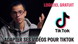 Faire une vidéo adaptée au format TikTok  LOGICIEL GRATUIT [upl. by Myrt]