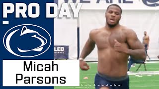 Micah Parsons FULL Pro Day Highlights [upl. by Nov]