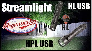 Streamlight ProTac HL USB amp Streamlight HPL USB Rechargeable Lumen Monsters [upl. by Ameen]