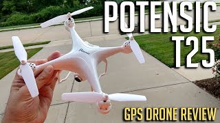 Potensic T25 GPS Drone Flight Review [upl. by Howey]