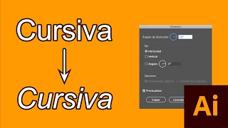 Cómo hacer LETRA CURSIVA en Illustrator 2021 [upl. by Seamus]