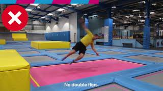 Safety Video for AirHop Trampoline Park Guildford  PLEASE WATCH [upl. by Netsew]