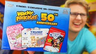 Wacky Packages 50th Anniversary Unboxing [upl. by Airehs290]