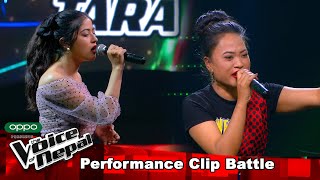 Niharika Vs Tara quotSadhai Sadhaiquot Battle Round  The Voice of Nepal 2021 [upl. by Tnilf]