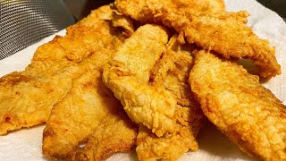 DELICIOUS FRIED FLOUNDER [upl. by Hcib]