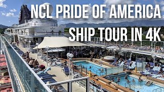 Norwegian NCL Pride of America Hawaii Cruise Tour in 4K [upl. by Ydnys]