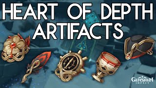 Farm Heart of Depth Artifacts  Genshin Impact [upl. by Oglesby]