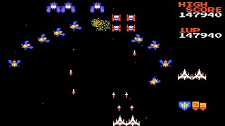 Galaga Demons of Death NES Playthrough  NintendoComplete [upl. by Sunda628]