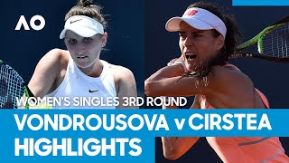 Marketa Vondrousova vs Sorana Cirstea Match Highlights 3R  Australian Open 2021 [upl. by Joe236]