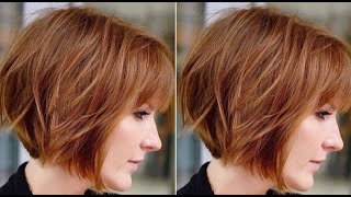 Textured Bob Haircut Full Steps Tutorial  Layers Bob Cut amp Style for Women [upl. by Ahseet]