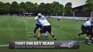 Carolina Panthers tight end key reads Defensive ends [upl. by Brill]