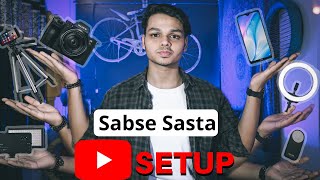 Budget YouTube Setup For Beginners In Hindi  Equipment To Start A YouTube Channel 2020 [upl. by Kcirdneked]