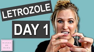 Letrozole  Femara Side Effects  Day 1  my Fertility Journey [upl. by Sima428]