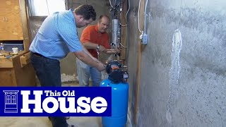 How to Install a Water Pressure Booster  This Old House [upl. by Ijuy]