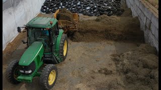 Grinding Haylage Silage Bales with a Vermeer Grinder [upl. by Charmane]