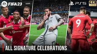 FIFA 23  All Signature Celebrations [upl. by Pisarik]