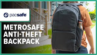 Pacsafe Metrosafe LS450 AntiTheft Backpack Review 2 weeks of Use [upl. by Yruok]